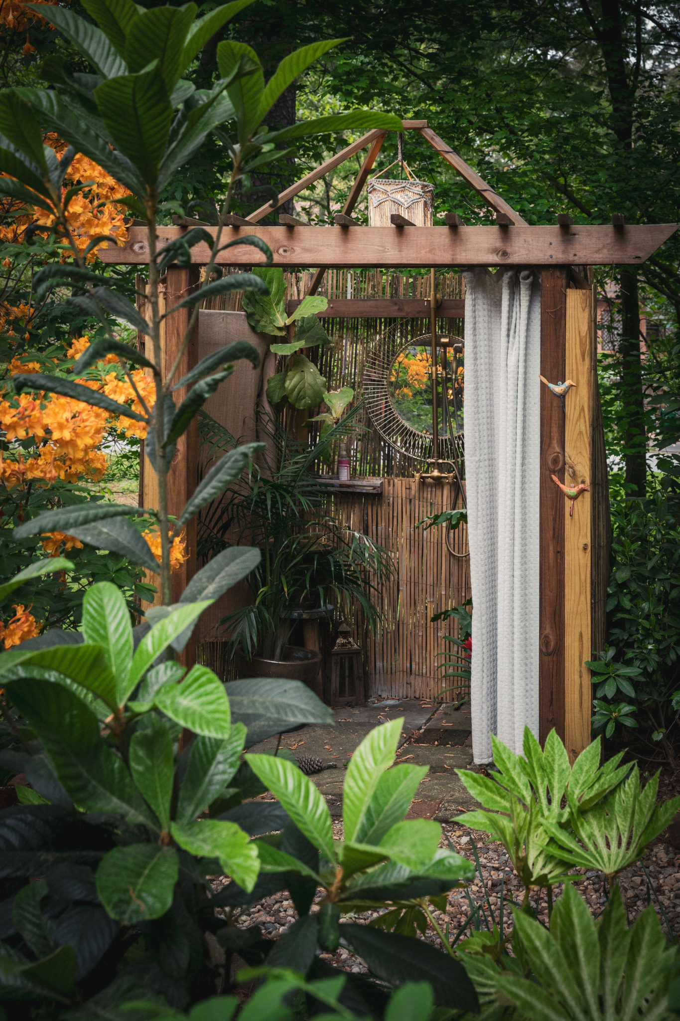 EcoFriendly Outdoor Showers for the Regenerative Landscape Shades of